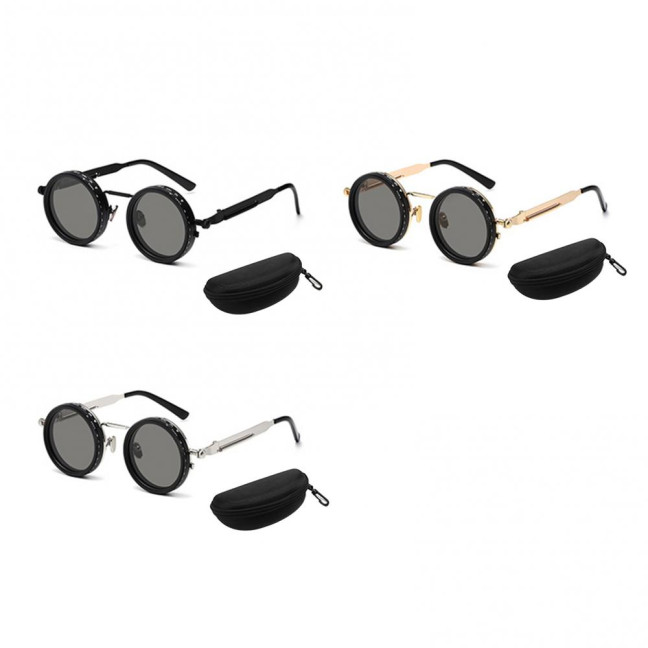 Adjustable Tint Polarized Sunglasses 1-9 Gear Round Glasses with ND Filter Lenses for Men UV Protection Eyewear for Beach Travel