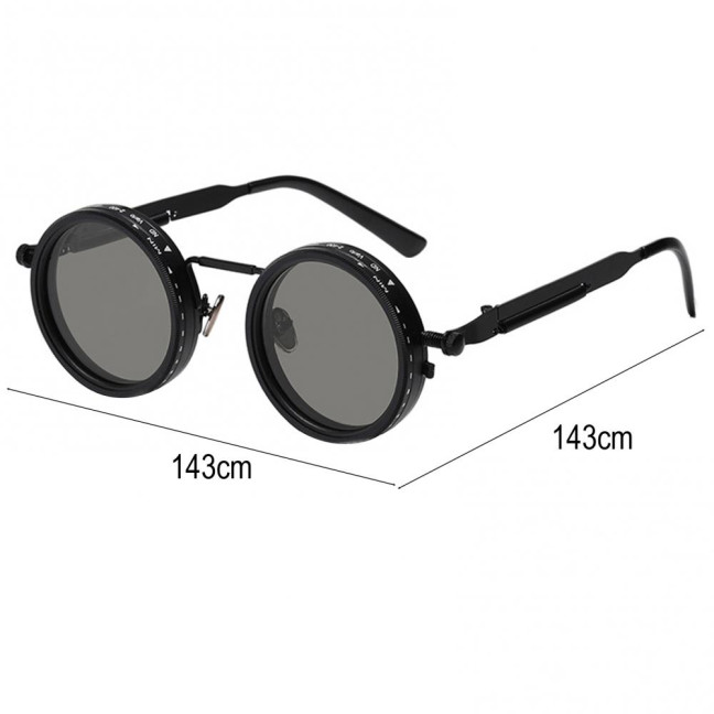 Adjustable Tint Polarized Sunglasses 1-9 Gear Round Glasses with ND Filter Lenses for Men UV Protection Eyewear for Beach Travel