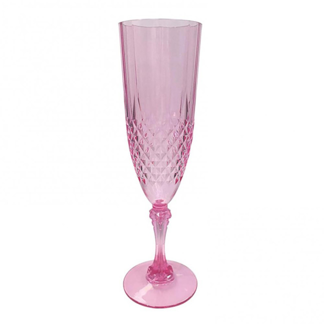 Plastic Champagne Flutes Transparent Wine Glasses Shatterproof Reusable Wine Goblets Elegant Drinkware for Weddings Parties Toasting 