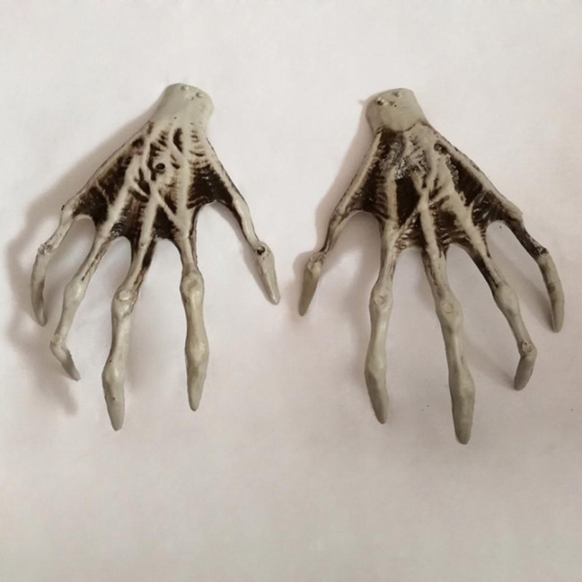 Halloween Skeleton Hands Realistic Plastic Skeleton Human Hands Model for Halloween Themed Party Decoration 
