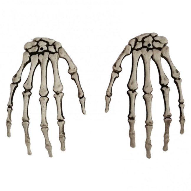 Halloween Skeleton Hands Realistic Plastic Skeleton Human Hands Model for Halloween Themed Party Decoration 