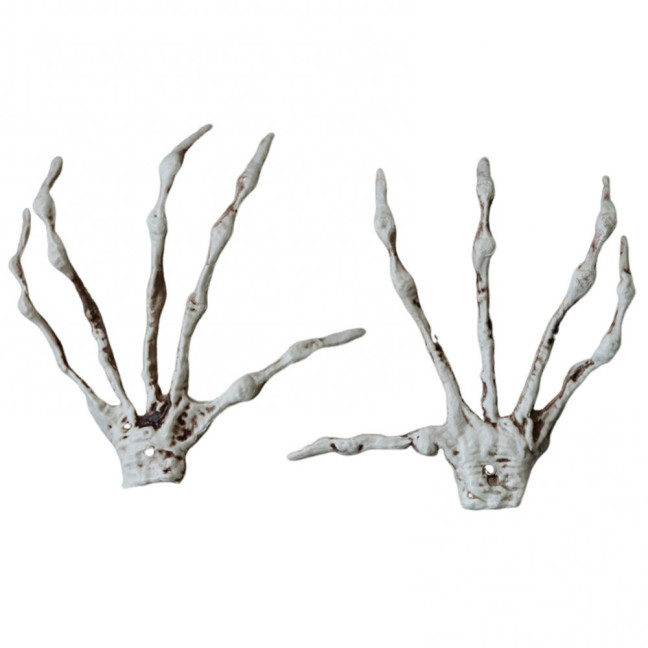 Halloween Skeleton Hands Realistic Plastic Skeleton Human Hands Model for Halloween Themed Party Decoration 