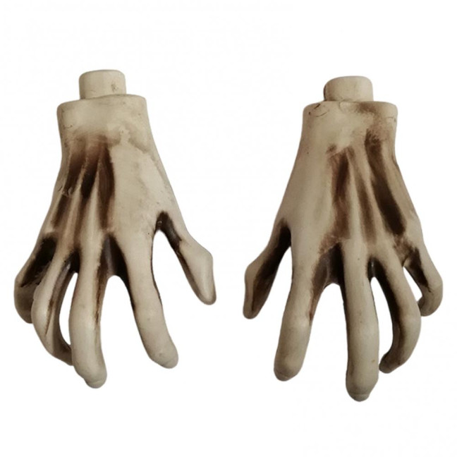 Halloween Skeleton Hands Realistic Plastic Skeleton Human Hands Model for Halloween Themed Party Decoration 