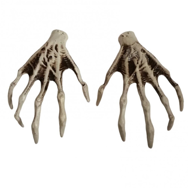 Halloween Skeleton Hands Realistic Plastic Skeleton Human Hands Model for Halloween Themed Party Decoration 