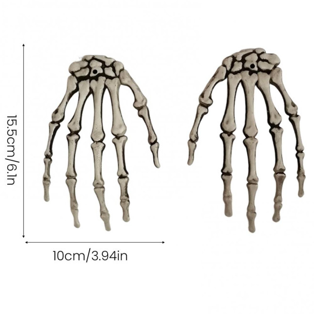 Halloween Skeleton Hands Realistic Plastic Skeleton Human Hands Model for Halloween Themed Party Decoration 