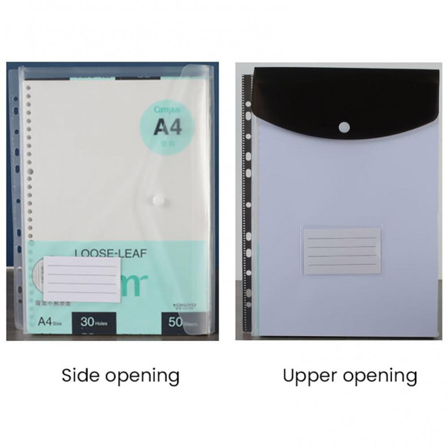 6 Pcs A4 Plastic Binder Pockets for 11 Ring Binder Letter Size Document Organizer Loose Leaf File Folder Pouch with Snap Button And Label Pocket 6 Pcs A4 Plastic Binder Pockets for 11 Ring Binder Letter Size Document Organizer Loose Leaf File Folder Pouch with Snap Button And Label Pocket