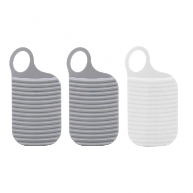 2/3Pcs Mini Washing Board Ergonomic Handle Lightweight Thickened Non-slip Portable Travel Handheld Underwear Sock Towel Laundry Washing Board 