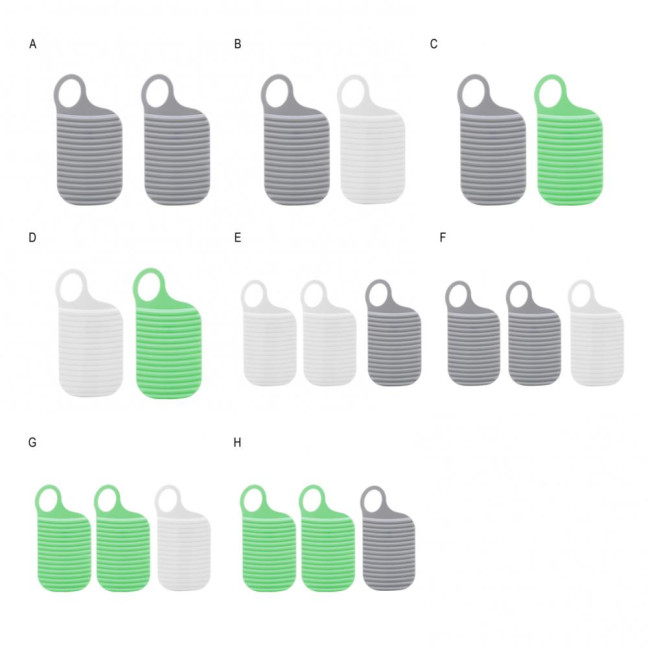 2/3Pcs Mini Washing Board Ergonomic Handle Lightweight Thickened Non-slip Portable Travel Handheld Underwear Sock Towel Laundry Washing Board 