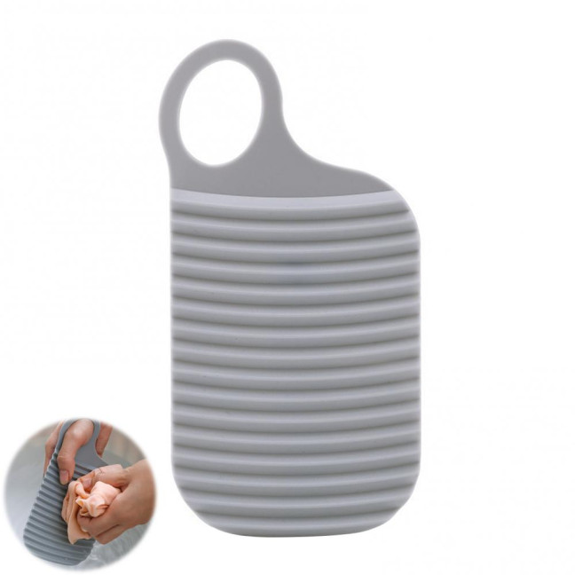 2/3Pcs Mini Washing Board Ergonomic Handle Lightweight Thickened Non-slip Portable Travel Handheld Underwear Sock Towel Laundry Washing Board 