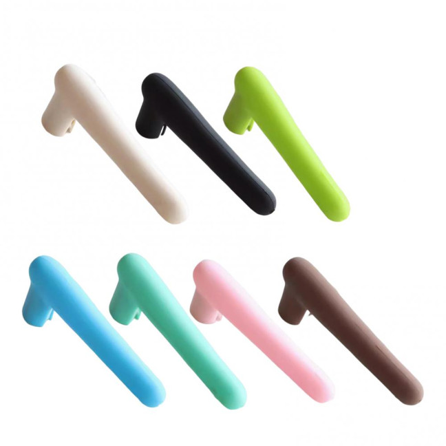 2Pcs Silicone Door Handle Covers Universal Anti-Collision Anti-Static Safety Door Lever Grip Handle Cover Bumper Protectors Cushions 