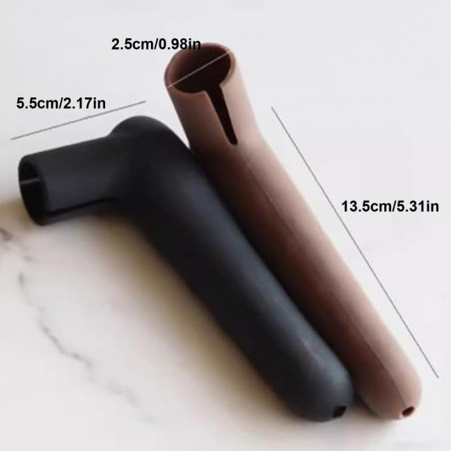 2Pcs Silicone Door Handle Covers Universal Anti-Collision Anti-Static Safety Door Lever Grip Handle Cover Bumper Protectors Cushions 