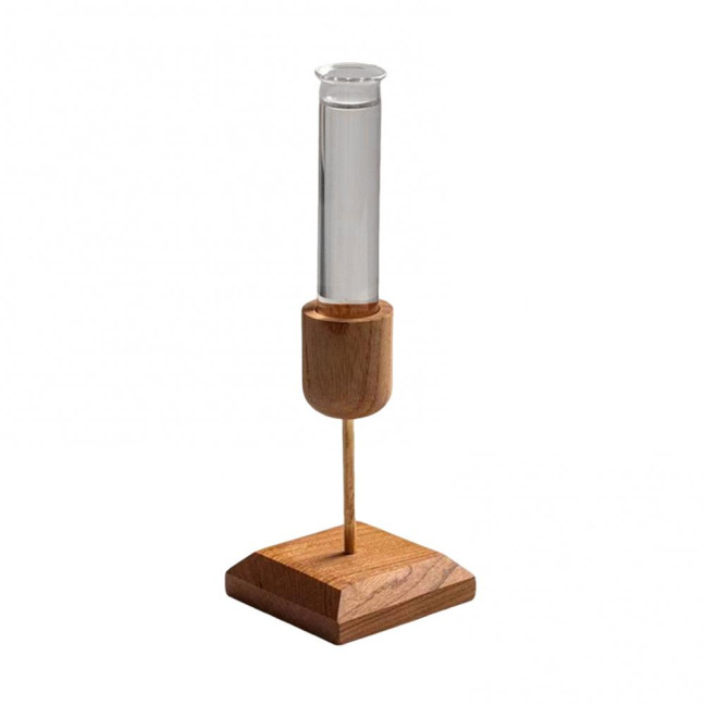 Plant Propagation Station Wooden Stand with Glass Test Tube Vase Desktop Hydroponic Planter for Home Office Decor Floral Arrangements