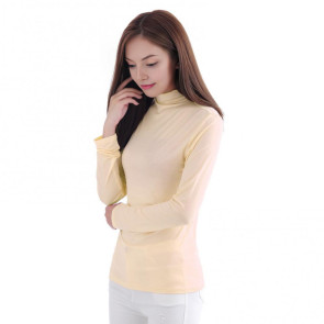 Women Tops Modal Long Sleeve Turtle Neck Solid Color Base Shirt Figure-flattering Women Shirt Daily Wear