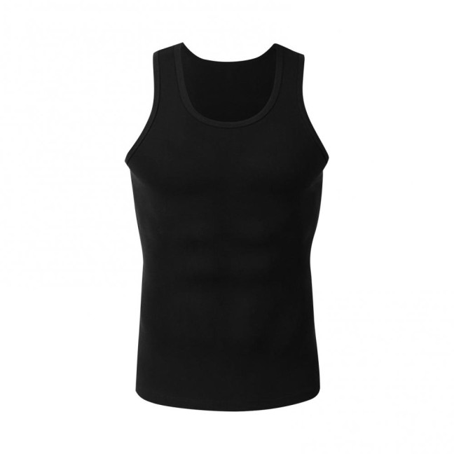 2Pcs Men Vest Round Neck Sleeveless Solid Color Muscle Tank Tops Gym Bodybuilding Running Sportwear Summer Clothing
