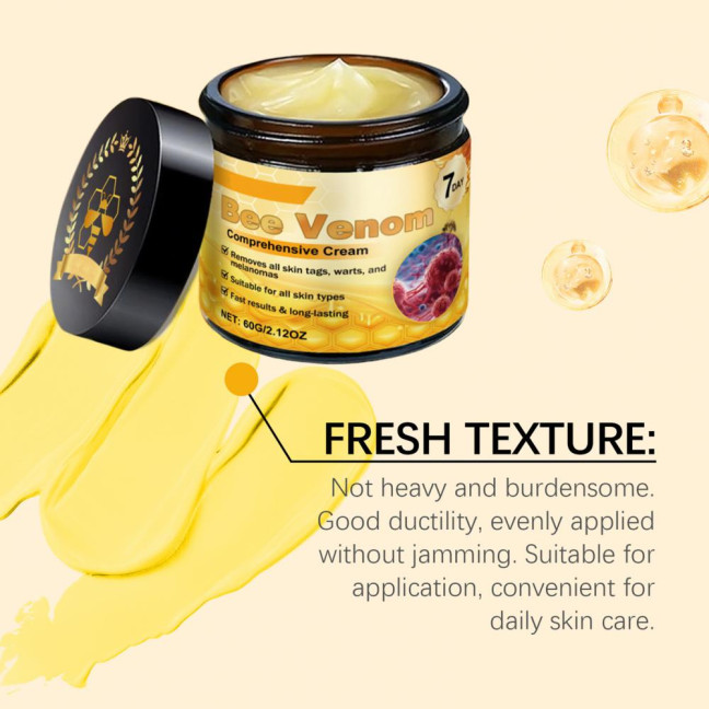 Bee Venom Skin Care Cream Moisturizing & Nourishing Face Cream Non-Greasy Fast-absorbing Moisturizer for Smooth Soft Skin