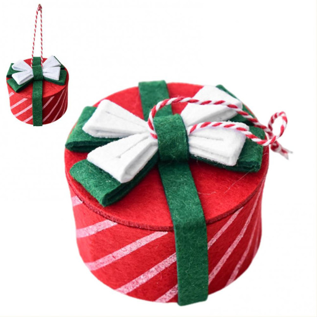 Christmas Mini Candy Box Ornaments Small Gift Box Tree Hanging Decoration for Xmas New Year Party Decor