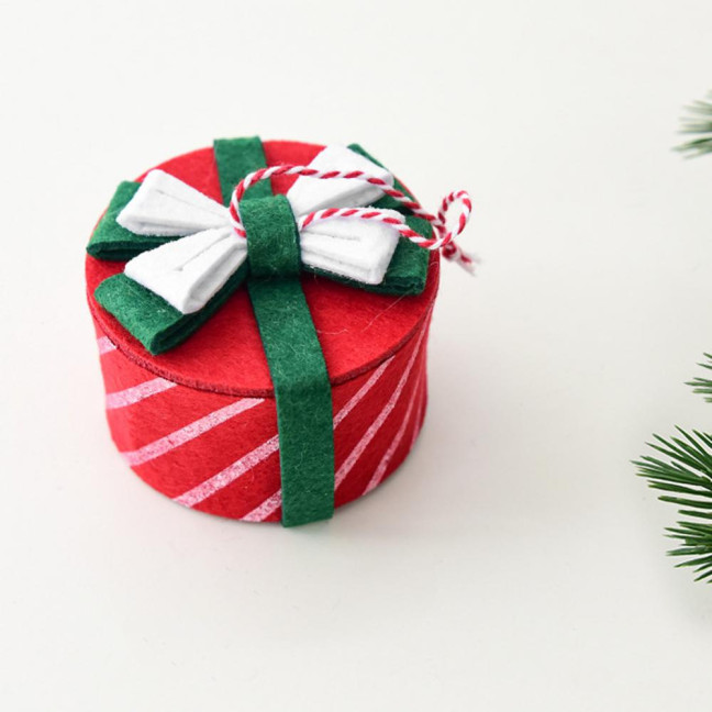 Christmas Mini Candy Box Ornaments Small Gift Box Tree Hanging Decoration for Xmas New Year Party Decor