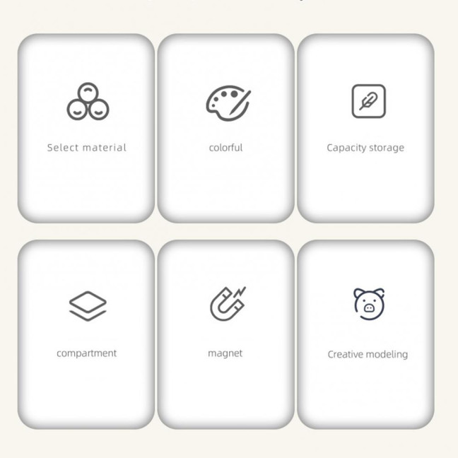 Cute Cartoon Pig Pen Holder Multi-Grid Desk Organizer with Drawer Multi-functional Cosmetic Makeup Brush Holder for Home Office School Supplies Cute Cartoon Pig Pen Holder Multi-Grid Desk Organizer with Drawer Multi-functional Cosmetic Makeup Brush Holder for Home Office School Supplies