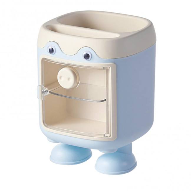 Cute Cartoon Pig Pen Holder Multi-Grid Desk Organizer with Drawer Multi-functional Cosmetic Makeup Brush Holder for Home Office School Supplies Cute Cartoon Pig Pen Holder Multi-Grid Desk Organizer with Drawer Multi-functional Cosmetic Makeup Brush Holder for Home Office School Supplies