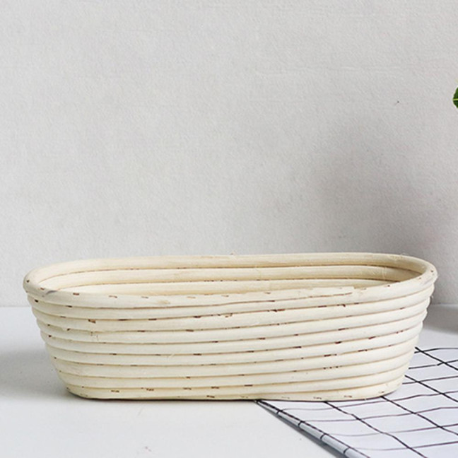 Bread Proofing Basket with Liner Oval Round Banneton Dough Proofing Bowls Handmade Sourdough Bread Rattan Fermentation Basket Baking Supplies