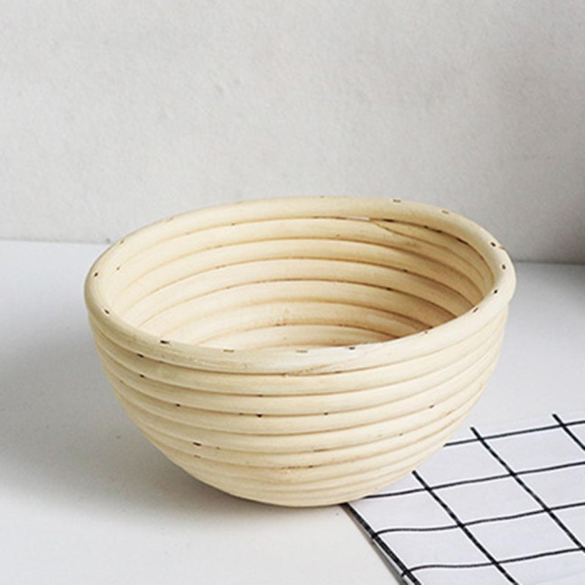 Bread Proofing Basket with Liner Oval Round Banneton Dough Proofing Bowls Handmade Sourdough Bread Rattan Fermentation Basket Baking Supplies