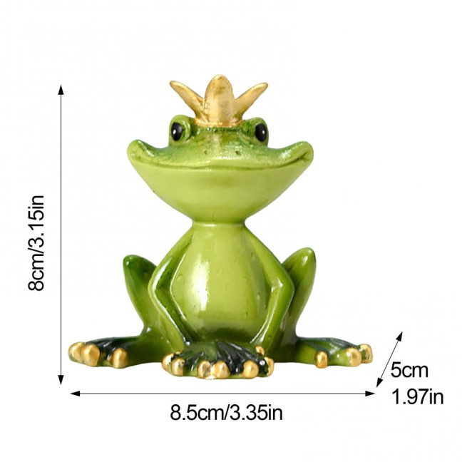 Yoga Frog Figurine Resin Couple Frog Ornament Collectible Desktop Frog Statue for Frog Lovers Gift Home Office Decoration