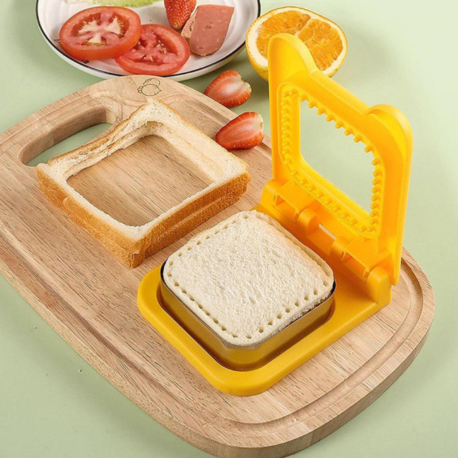 Sandwich Cutter And Sealer Pocket Sandwiches Maker Stainless Steel Blades Sandwich Cutting Tools for Kids 