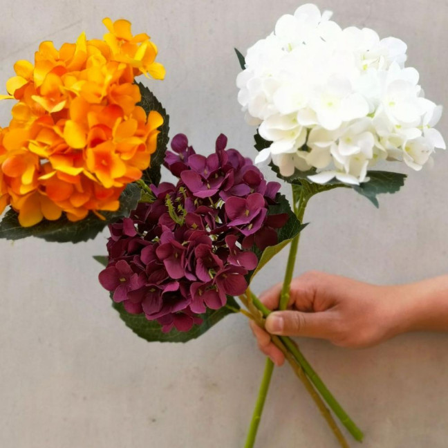 Artificial Hydrangea UV Resistant Fake Silk Flower Home Wedding Party Baby Shower Table Centerpiece Indoor Outdoor Faux Bloom Decoration Artificial Hydrangea UV Resistant Fake Silk Flower Home Wedding Party Baby Shower Table Centerpiece Indoor Outdoor Faux Bloom Decoration