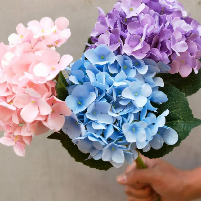 Artificial Hydrangea UV Resistant Fake Silk Flower Home Wedding Party Baby Shower Table Centerpiece Indoor Outdoor Faux Bloom Decoration Artificial Hydrangea UV Resistant Fake Silk Flower Home Wedding Party Baby Shower Table Centerpiece Indoor Outdoor Faux Bloom Decoration