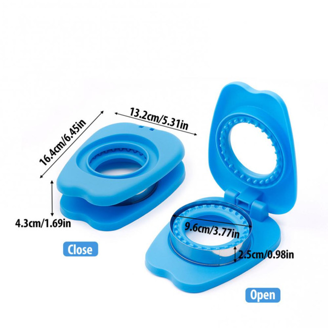 Sandwich Cutter And Sealer Portable Sandwiches Maker Pocket Bread Mold Bento Box Tool for Kids Lunch 