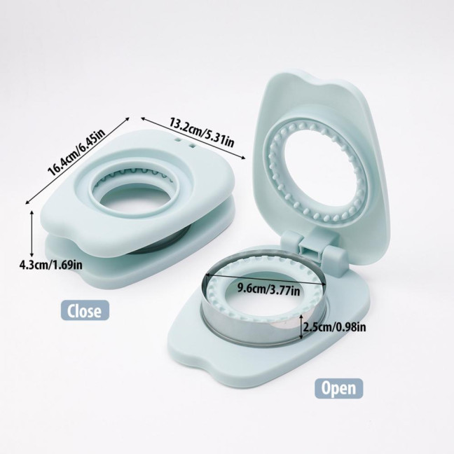 Sandwich Cutter And Sealer Portable Sandwiches Maker Pocket Bread Mold Bento Box Tool for Kids Lunch 