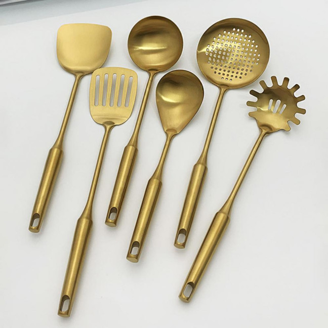 Stainless Steel Soup Ladle Large Spatula Set Kitchen Utensils Cooking Trowel Kitchenware Gift for Chefs Cooking Enthusiasts