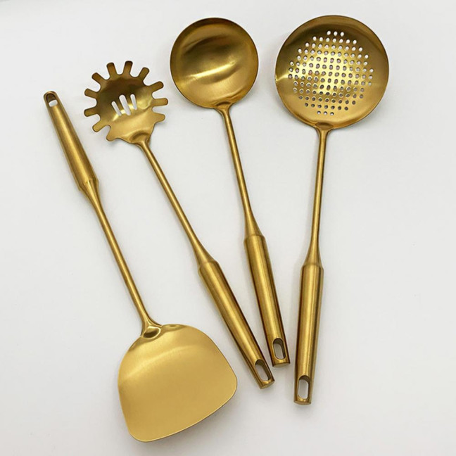 Stainless Steel Soup Ladle Large Spatula Set Kitchen Utensils Cooking Trowel Kitchenware Gift for Chefs Cooking Enthusiasts