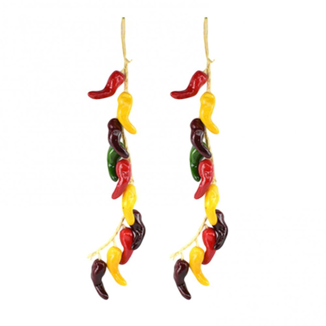 Artificial Vegetables String Simulated Vegetable Garland Realistic Decorative Fake Veggies for Home Farmhouse Kitchen Farm Party Wall Decoration Photography Props 