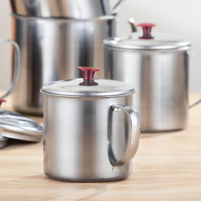 Stainless Steel Cup with Lid Camping Coffee Mug Insulated Tea Cup for Travel Shatterproof Metal Juice Mug