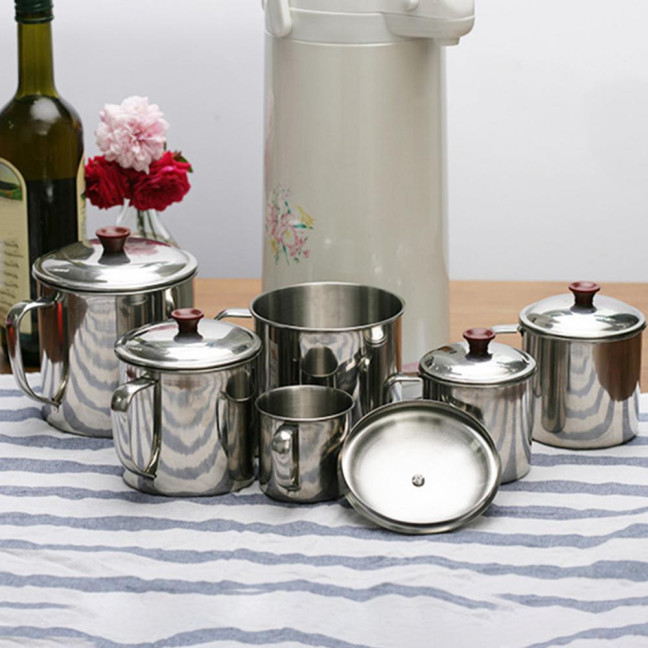 Stainless Steel Cup with Lid Camping Coffee Mug Insulated Tea Cup for Travel Shatterproof Metal Juice Mug