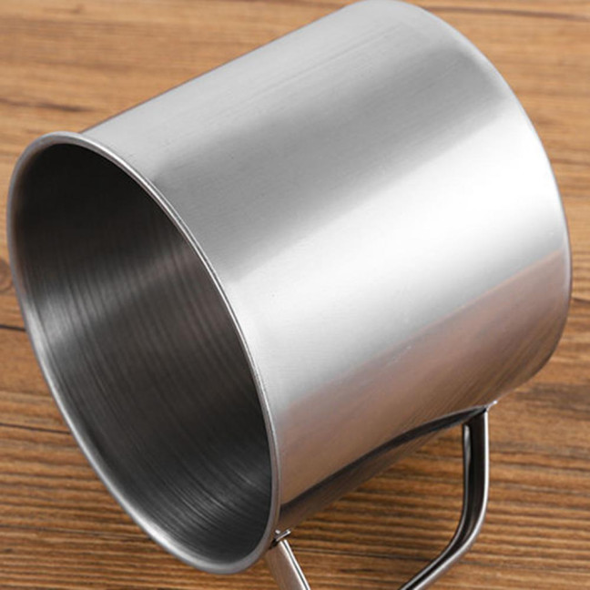 Stainless Steel Cup with Lid Camping Coffee Mug Insulated Tea Cup for Travel Shatterproof Metal Juice Mug