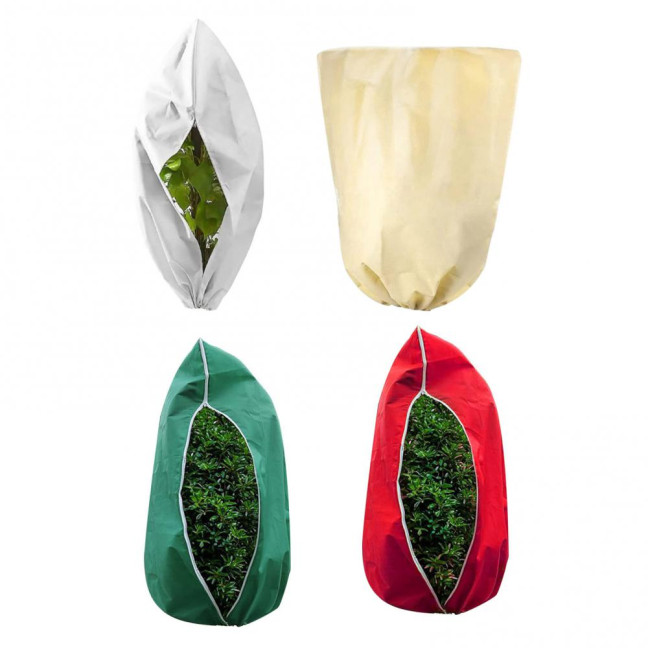 Winter Plant Cover Breathable Freeze Protection Pouch Reusable Frost Blanket with Zipper Drawstring for Outdoor Potted Plants Shrub Winter Plant Cover Breathable Freeze Protection Pouch Reusable Frost Blanket with Zipper Drawstring for Outdoor Potted Plants Shrub