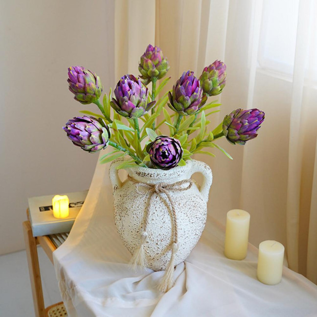 Artificial Artichokes Realistic Fake Protea Cynaroides Home Wedding Party Table Centerpiece Floral Arrangement Indoor Outdoor Faux Flower Decoration Artificial Artichokes Realistic Fake Protea Cynaroides Home Wedding Party Table Centerpiece Floral Arrangement Indoor Outdoor Faux Flower Decoration