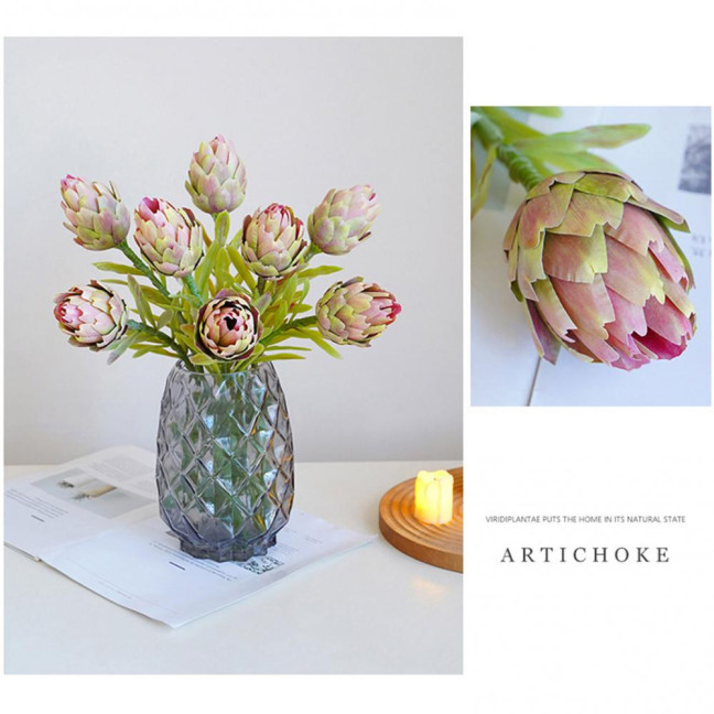 Artificial Artichokes Realistic Fake Protea Cynaroides Home Wedding Party Table Centerpiece Floral Arrangement Indoor Outdoor Faux Flower Decoration Artificial Artichokes Realistic Fake Protea Cynaroides Home Wedding Party Table Centerpiece Floral Arrangement Indoor Outdoor Faux Flower Decoration