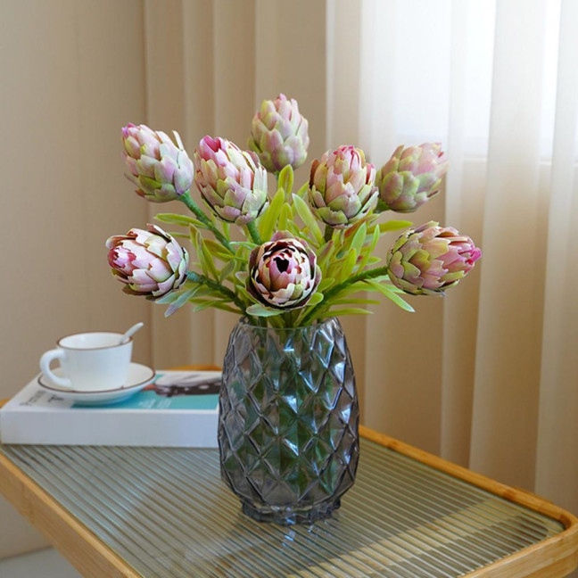 Artificial Artichokes Realistic Fake Protea Cynaroides Home Wedding Party Table Centerpiece Floral Arrangement Indoor Outdoor Faux Flower Decoration Artificial Artichokes Realistic Fake Protea Cynaroides Home Wedding Party Table Centerpiece Floral Arrangement Indoor Outdoor Faux Flower Decoration