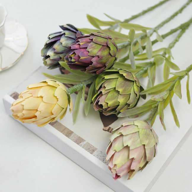 Artificial Artichokes Realistic Fake Protea Cynaroides Home Wedding Party Table Centerpiece Floral Arrangement Indoor Outdoor Faux Flower Decoration Artificial Artichokes Realistic Fake Protea Cynaroides Home Wedding Party Table Centerpiece Floral Arrangement Indoor Outdoor Faux Flower Decoration