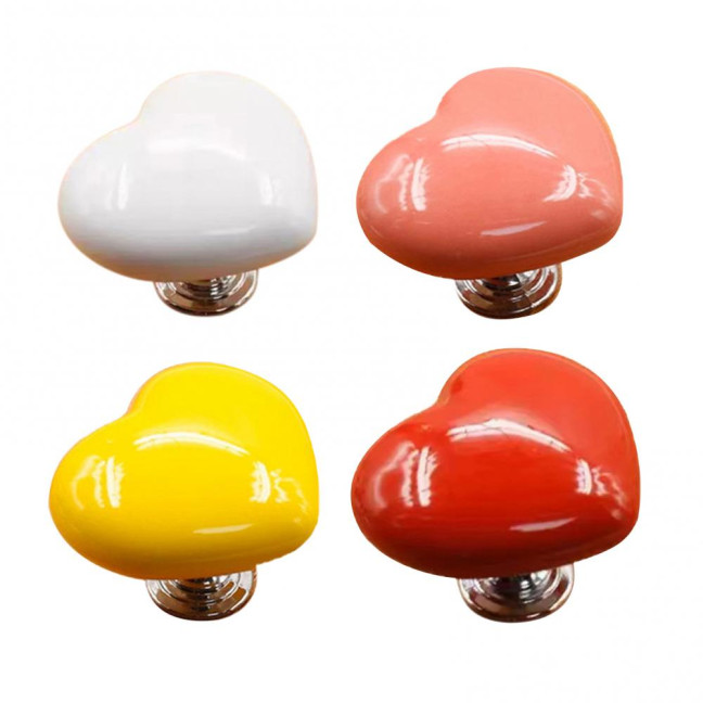 8Pcs Toilet Press Button Easy Installation Clean Reusable Heart-Shaped Design Toilet Flush Button Replacement