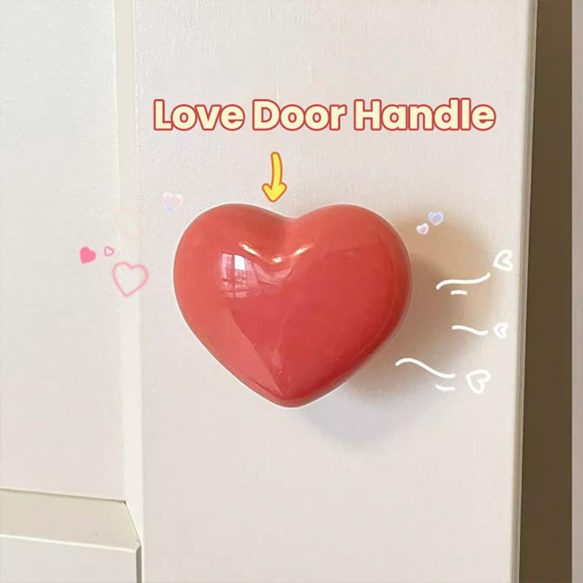 8Pcs Toilet Press Button Easy Installation Clean Reusable Heart-Shaped Design Toilet Flush Button Replacement
