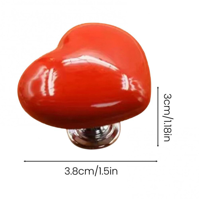 8Pcs Toilet Press Button Easy Installation Clean Reusable Heart-Shaped Design Toilet Flush Button Replacement