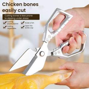 Kitchen Shears Sharp Chicken Bone Scissors Stainless Steel Chef Shears Heavy Duty Cutting Fish Meat Poultry Tools