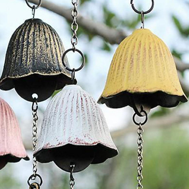 Japanese Bless Wind Chime Cast Iron Outdoor Small Wind Chime Retro Garden Hanging Wind Bell for Good Luck Patio Balcony Decoration Japanese Bless Wind Chime Cast Iron Outdoor Small Wind Chime Retro Garden Hanging Wind Bell for Good Luck Patio Balcony Decoration