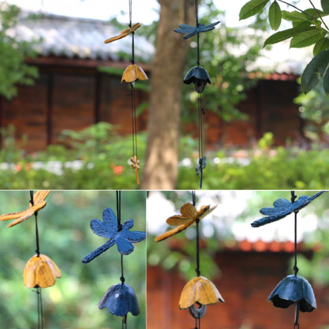Japanese Bless Wind Chime Cast Iron Outdoor Small Wind Chime Retro Garden Hanging Wind Bell for Good Luck Patio Balcony Decoration Japanese Bless Wind Chime Cast Iron Outdoor Small Wind Chime Retro Garden Hanging Wind Bell for Good Luck Patio Balcony Decoration