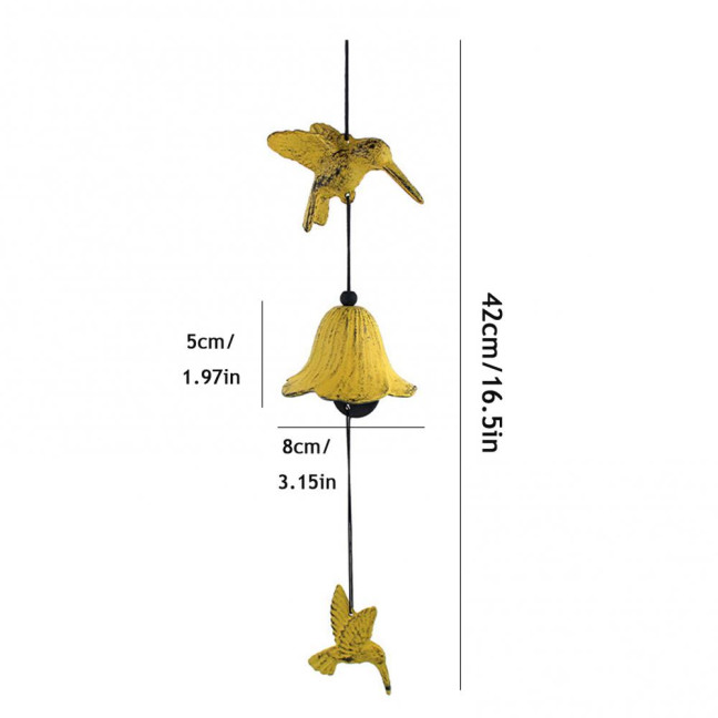 Japanese Bless Wind Chime Cast Iron Outdoor Small Wind Chime Retro Garden Hanging Wind Bell for Good Luck Patio Balcony Decoration Japanese Bless Wind Chime Cast Iron Outdoor Small Wind Chime Retro Garden Hanging Wind Bell for Good Luck Patio Balcony Decoration