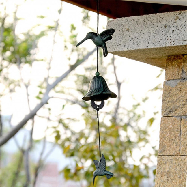 Japanese Bless Wind Chime Cast Iron Outdoor Small Wind Chime Retro Garden Hanging Wind Bell for Good Luck Patio Balcony Decoration Japanese Bless Wind Chime Cast Iron Outdoor Small Wind Chime Retro Garden Hanging Wind Bell for Good Luck Patio Balcony Decoration
